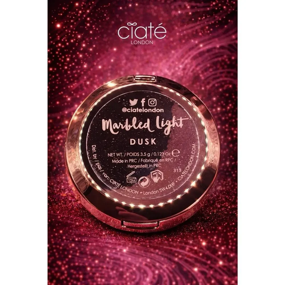 Ciaté London - Marbled Light - Illuminating Blusher - Shade: Dusk- 0.123 oz/3.5g